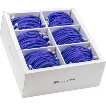 Wirewin SLIM-LS-K6A 3.0 VT 36 – Cat6a U/FTP plonas Ethernet tinklo kabelis, 3 m, violetinės spalvos, 36 vienetų paketas