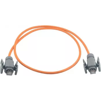 Wirewin Industrial Cat.6A S/FTP tinklo kabelis, PUR apvalkalas, oranžinis, 1 m, IP67 RJ45 PKW-I2-SF-K6A-PUR 1.0 OR