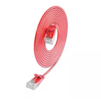 Wirewin SLIM KAT6A 10 Gigabit šviesinis pataisas apvalus, U/UTP, Ø 3,6 mm, raudonas (SLIM-L-UU-K6A 0.1 RD)
