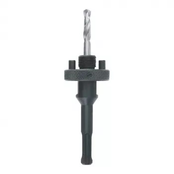 RUKO SDS-Plus vainikinių pjūklų adapteris 32-152 mm, 210 mm ilgio, su HSS-G centravimo grąžtu