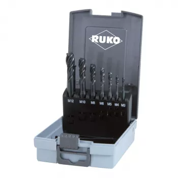 RUKO MGB Set HSSCo VAP 35° M3-M12 mašininis sriegimo priedų rinkinys