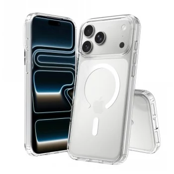 SCREENOR Bumper iPhone 18 Pro Max / 17 Pro Max MagSafe permatomas dėklas
