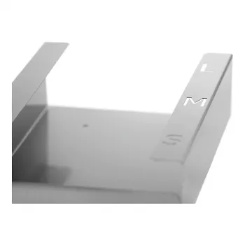 Bartscher vienkartinių pirštinių dozatorius K30 850025, sidabrinis, nerūdijančio plieno