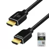 LogiLink HDMI kabelis 8K/60 Hz 48 Gbps metalinis nailoninis sertifikuotas juodas 1 m