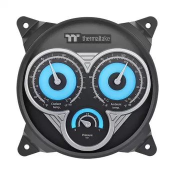 Thermaltake Pacific TF3 skysčio aušinimo sistemos prietaisų skydelis, juodas