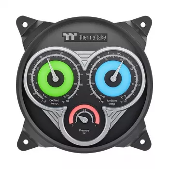 Thermaltake Pacific TF3 skysčio aušinimo sistemos prietaisų skydelis, juodas