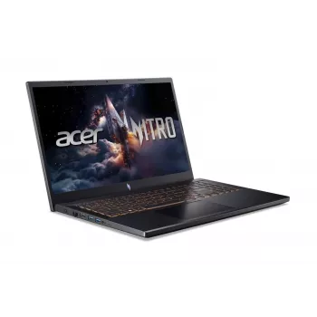 Acer Nitro V 15 AI žaidimų nešiojamas kompiuteris - Ryzen 7 7445HS, 16GB DDR5, 2TB+2TB NVMe SSD, 15,6 colio FHD 144Hz, RTX 3050, Windows 11 Home, Obsidian Black