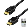 LogiLink HDMI kabelis A/M – A/M 8K/60 Hz 48 Gbps metalinis nailoninis sertifikuotas juodas 5 m