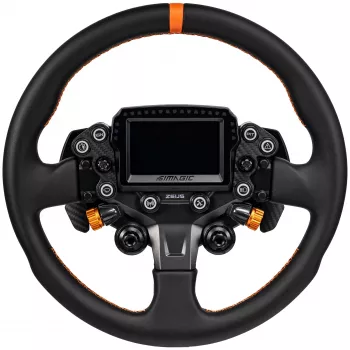 Simagic ZS-330RR odinė vairo apvado apdaila, 330 mm, raudonos siūlės, be stebulės