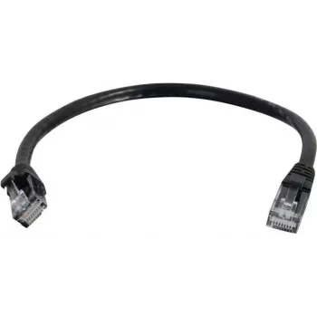 C2G 0,3 m Cat6 Snagless UTP tinklo kabelis, juodas 83404