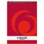 herlitz x.book Spirale surišta sąsiuvinė A5 su langueliu, raudona - 50 lapų 110536