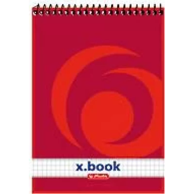 herlitz x.book Spirale surišta sąsiuvinė A5 su langueliu, raudona - 50 lapų 110536