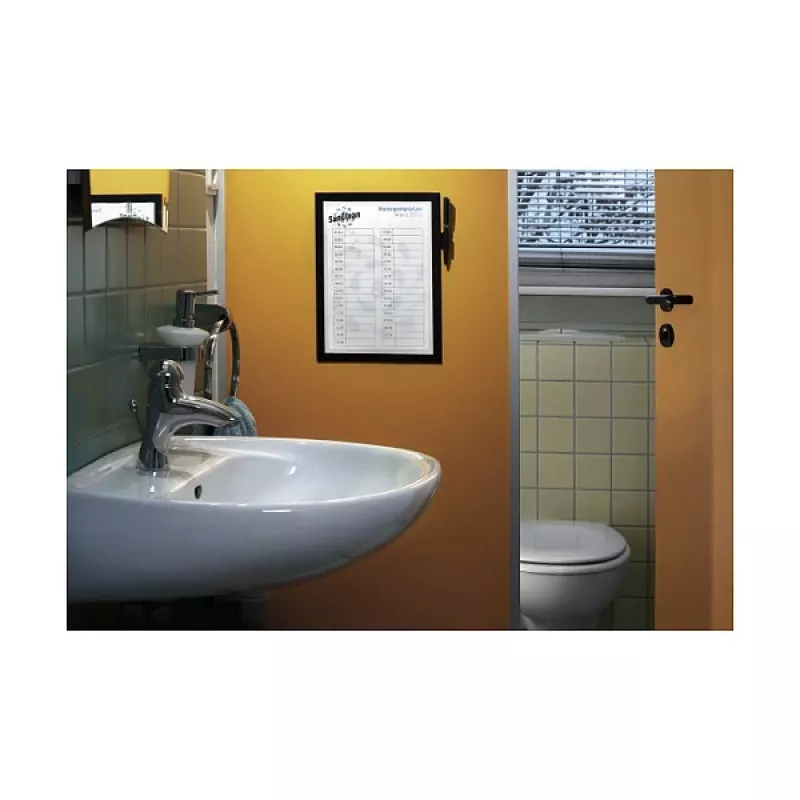DURABLE DURAFRAME NOTE A4 magnetinis informacinis rėmelis, juodas 499301
