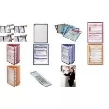 DURABLE Display Panel Index Tabs 58 mm, permatomi, 10 vnt. paketas 560919