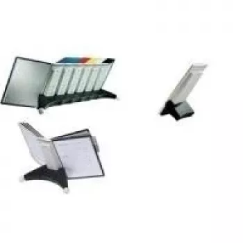 DURABLE SHERPA TABLE 10 stalinė informacinė sistema, 10 A4 panelių, juoda 563222