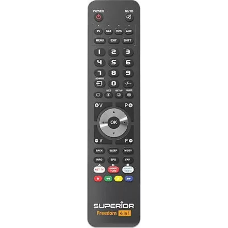 Superior Electronics Freedom Universal Programmable Remote Control Black SUPTUB003