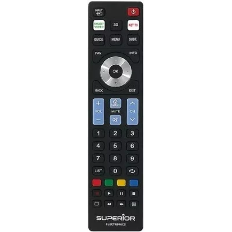 SUPERIOR ELECTRONICS SUPER Ready5 S universalus nuotolinio valdymo pultas - juodas SUPTRB019