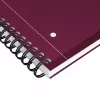 Oxford International Collegeblock sąsiuvinis, DIN A4+, languotas, kietais viršeliais, spiralinis, 80 lapų, juodas 400191241