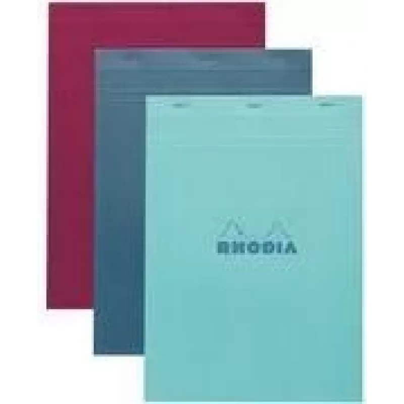 Rhodia No. 18 A4 kvadratinis bloknotas, įvairių spalvų, 5 vnt. rinkinys 18100C