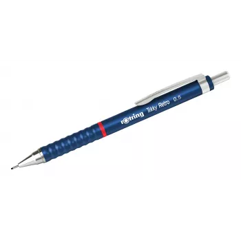 Rotring Tikky Retro mechaninis pieštukas 0,5 mm, mėlyno chromo apdaila 2202566