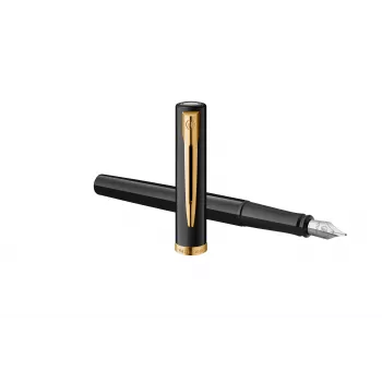 Waterman Allure Impression plunksnakotis, juodas su aukso apdaila, vidutinis plunksnakotės antgalis 2225500