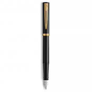 Waterman Allure Impression plunksnakotis, juodas su aukso apdaila, vidutinis plunksnakotės antgalis 2225500