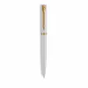 Waterman Allure Impression tušinukas, baltas lakas, aukso spalvos apdaila, vidutinio storio mėlynas rašalas 2225511