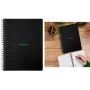 RHODIA GREENBOOK College Block A4+ su liniuote, juodas (80 lapų) 119923C