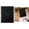 RHODIA GREENBOOK College Block A4+ su liniuote, juodas (80 lapų) 119923C