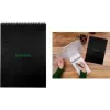 RHODIA GreenPad spiralinis bloknotas A4+ su linijomis, juodas, 90gsm, 80 lapų 119927C