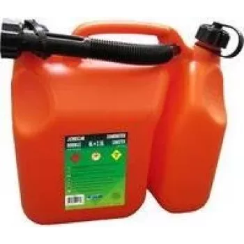 EDA kombinuota kuro ir alyvos kanistrė 6 L + 2,5 L dviejų kamerų raudona/juoda 010169 O SX6