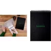 Rhodia GreenPad A5+ kvadratinis spiralinis bloknotas, juodas, 160 x 210 mm, 90 gsm, 80 lapų 119928C