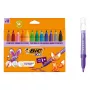 BIC KIDS Comfort Jumbo flomasteriai, įvairių spalvų, 12 vnt., 1,4 mm antgalis, nuplaunami 517250
