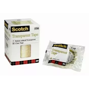 3M Scotch 550 permatoma lipni juosta 15 mm x 66 m, 10 ritinių (5501566)