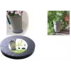 EDA augalų vežimėlis su 5 daugiakrypčiais ratukais, akmens rašto, antracito pilkos spalvos, 30 cm skersmens, 60 kg keliamoji galia (010940 G. ARD C)