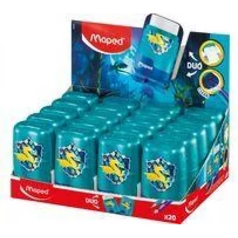 Maped DRAGON trintukas ir drožtukas 2-in-1, dvigubos angos, 20 vnt. demonstracinė dėžė 049226