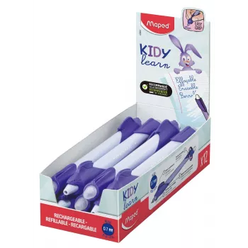 Maped KIDY Learn trinamas flomasteris-triukštukas Rabbit 0,7 mm mėlynas, 12 vnt. dėklė 229601