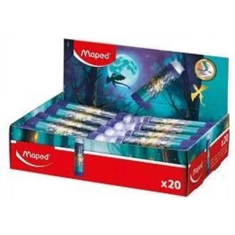 Maped DRAGON plastikinis trintukas, lūpdažio formato, išsukamas, 20 vienetų demonstracinė pakuotė 152025