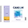 Canson Montval akvarelės blokas, 135 x 210 mm, 300 gsm, 12 lapų, smulkaus grūdėtumo, spiralinis įrišimas, mikroperforuotas C200807156