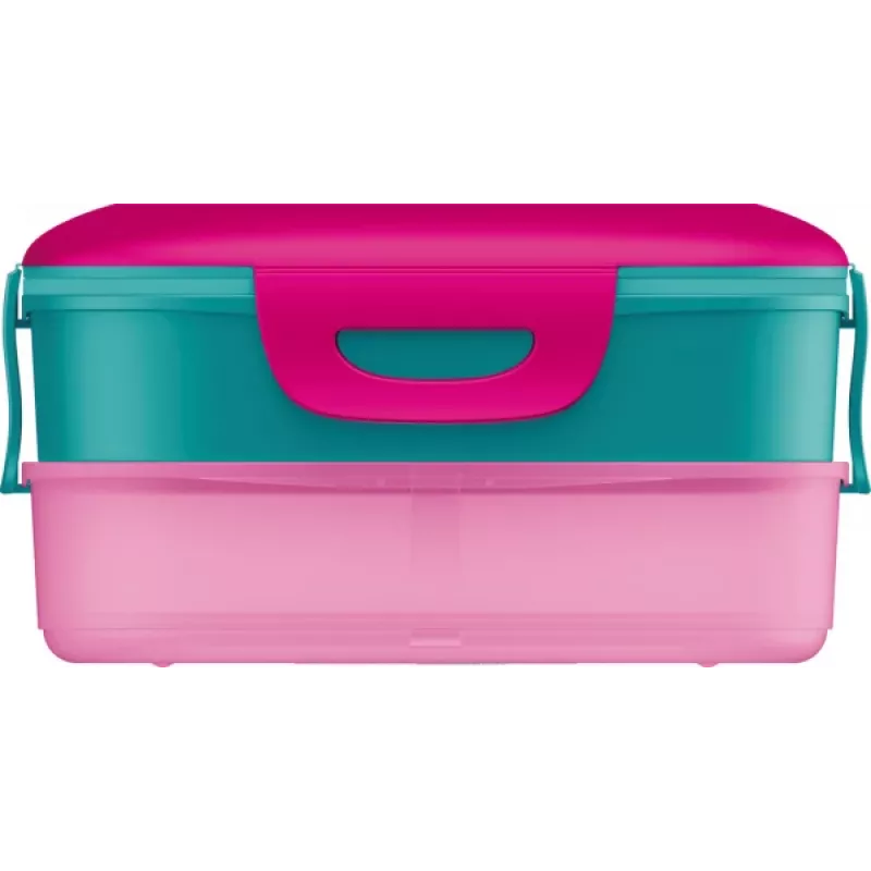 Maped PICNIK Kids Concept Barbie 3-in-1 priešpiečių dėžutė, 1,4 L, 2 skyriai + užkandžių dėžutė, rožinė/įvairiaspalvė 871097