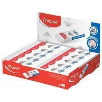 Maped Technic PRECISION plastikinis trintukas, baltas, 40 vienetų dėžutė (126111)