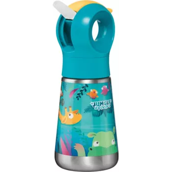 Maped PICNIK Jungle Fever termo gertuvė 350 ml, nerūdijančio plieno, turkio spalvos, su šiaudeliu