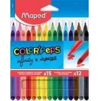 Maped INFINITY & COLOR'PEPS dailės rinkinys, 27 dalys, įvairios spalvos, kartoninė dėžutė 984744
