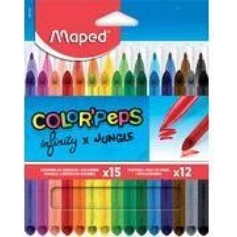 Maped INFINITY & COLOR'PEPS dailės rinkinys, 27 dalys, įvairios spalvos, kartoninė dėžutė 984744
