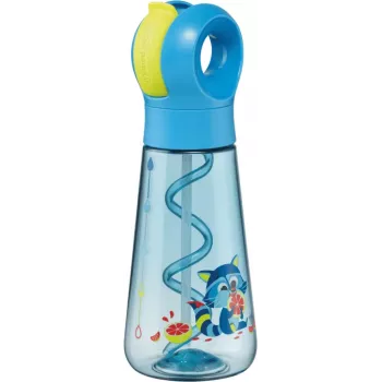 Maped PICNIK Raccoon geriamasis buteliukas 0,5 L mėlynas su šiaudeliu 873101