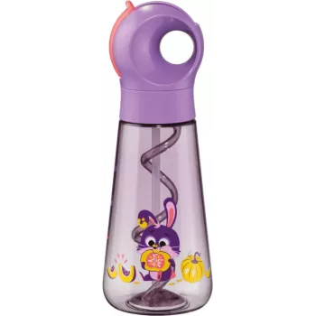 Maped PICNIK Rabbit geriamojo vandens butelis 0,5 l, purpurinis, su šiaudeliu, 873102