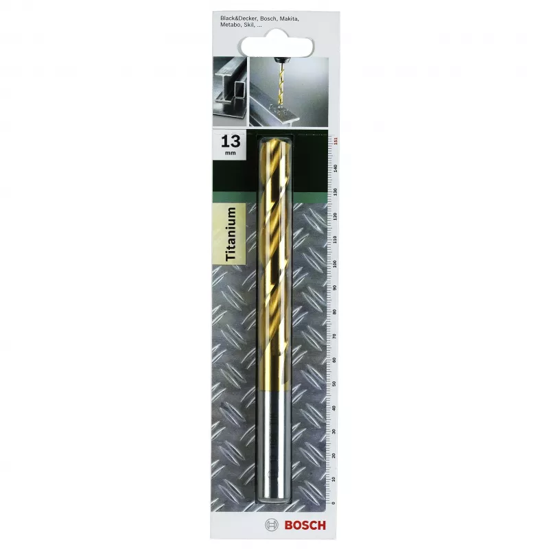 Bosch HSS spiralinis grąžtas 6 mm TiN danga DIN 338 cilindrinis kotas 2609255100
