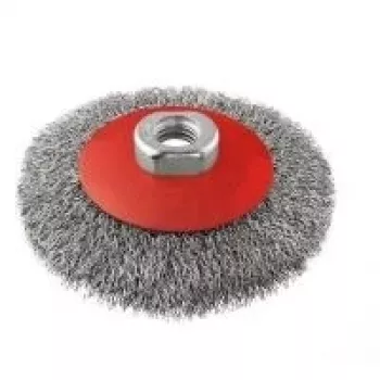 Bosch 2608622101 kūginis vielinis šepetys 115 mm, mazguota plieninė viela, M14