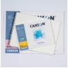 CANSON Montval A4 akvarelės blokas, 300 gsm, 12 lapų, smulkiagrūdis, klijuotas trumpojoje pusėje C518408000