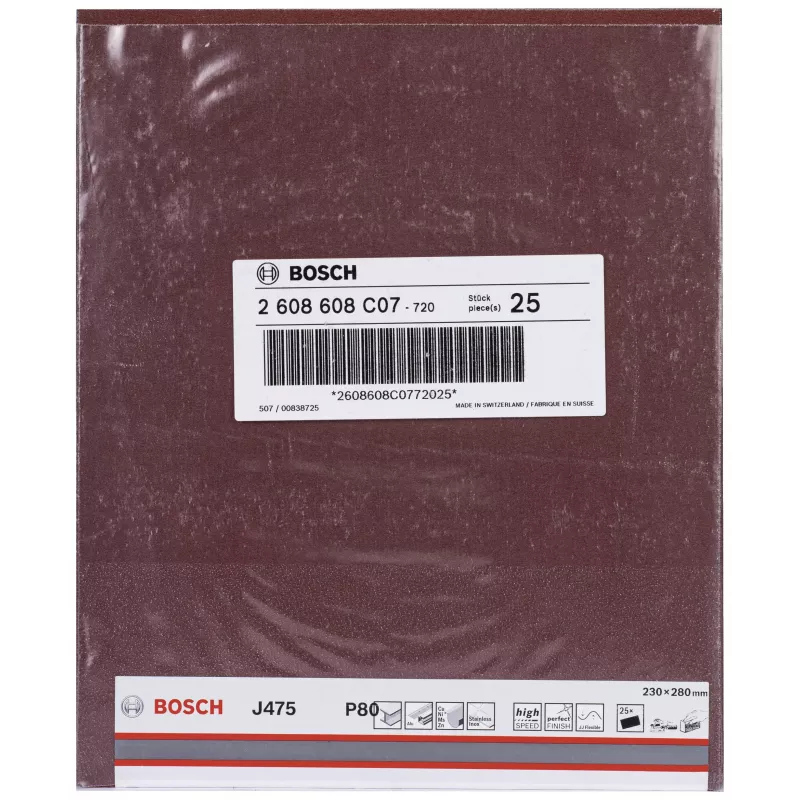 Bosch Best for Metal J475 abrazyvinis ritinys P80 100 mm x 50 m 2608608C07